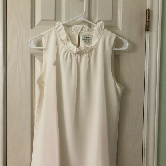 J. Crew Ruffleneck satin crepe top AP241 - Picture 7 of 10